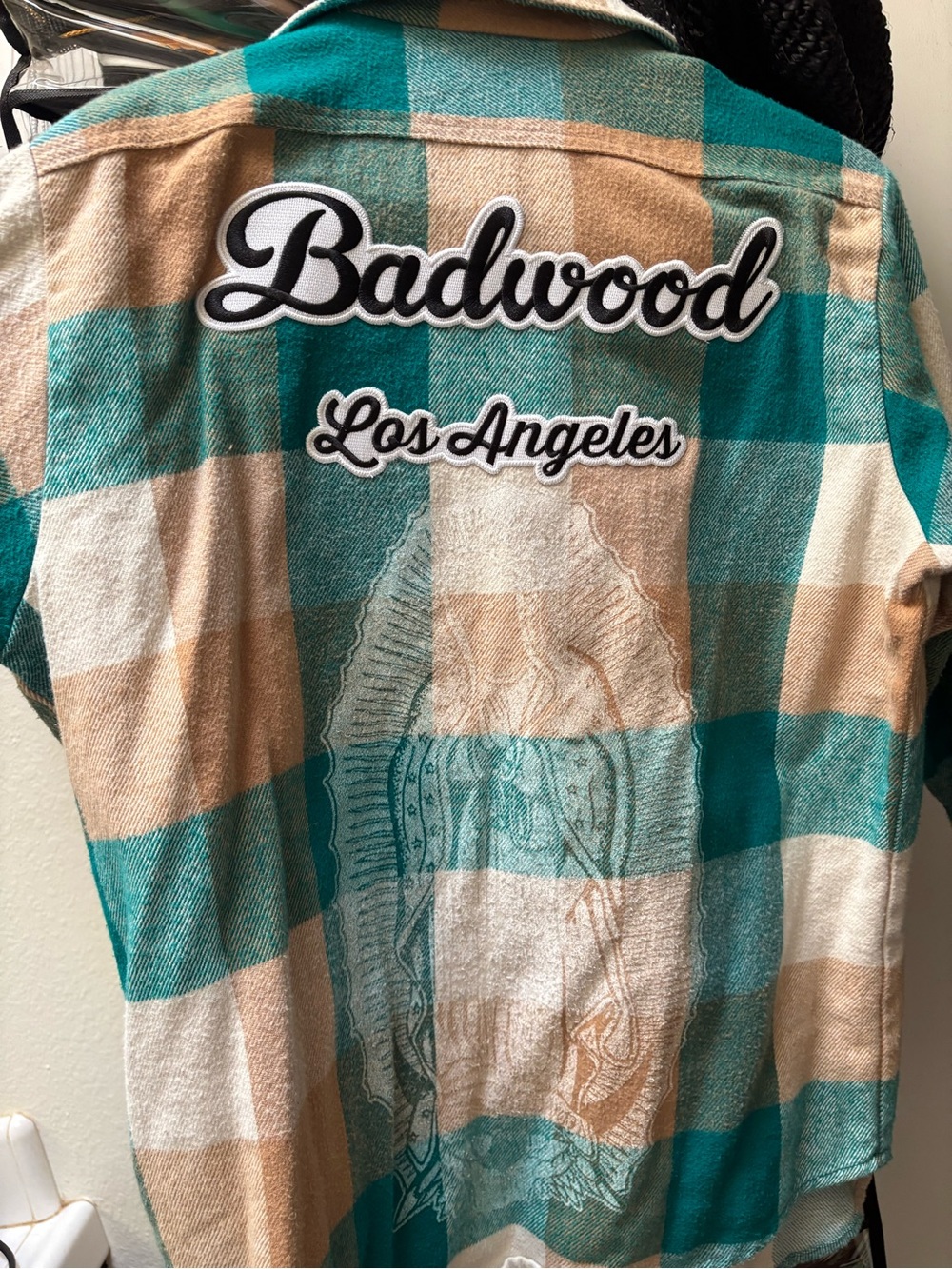 Badwood Plaid Shirt Jacket - Teal & Tan